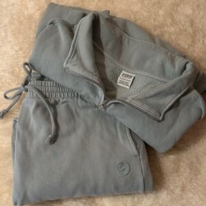PINK Victoria's Secret Soft Seafoam Sweatsuit Set
